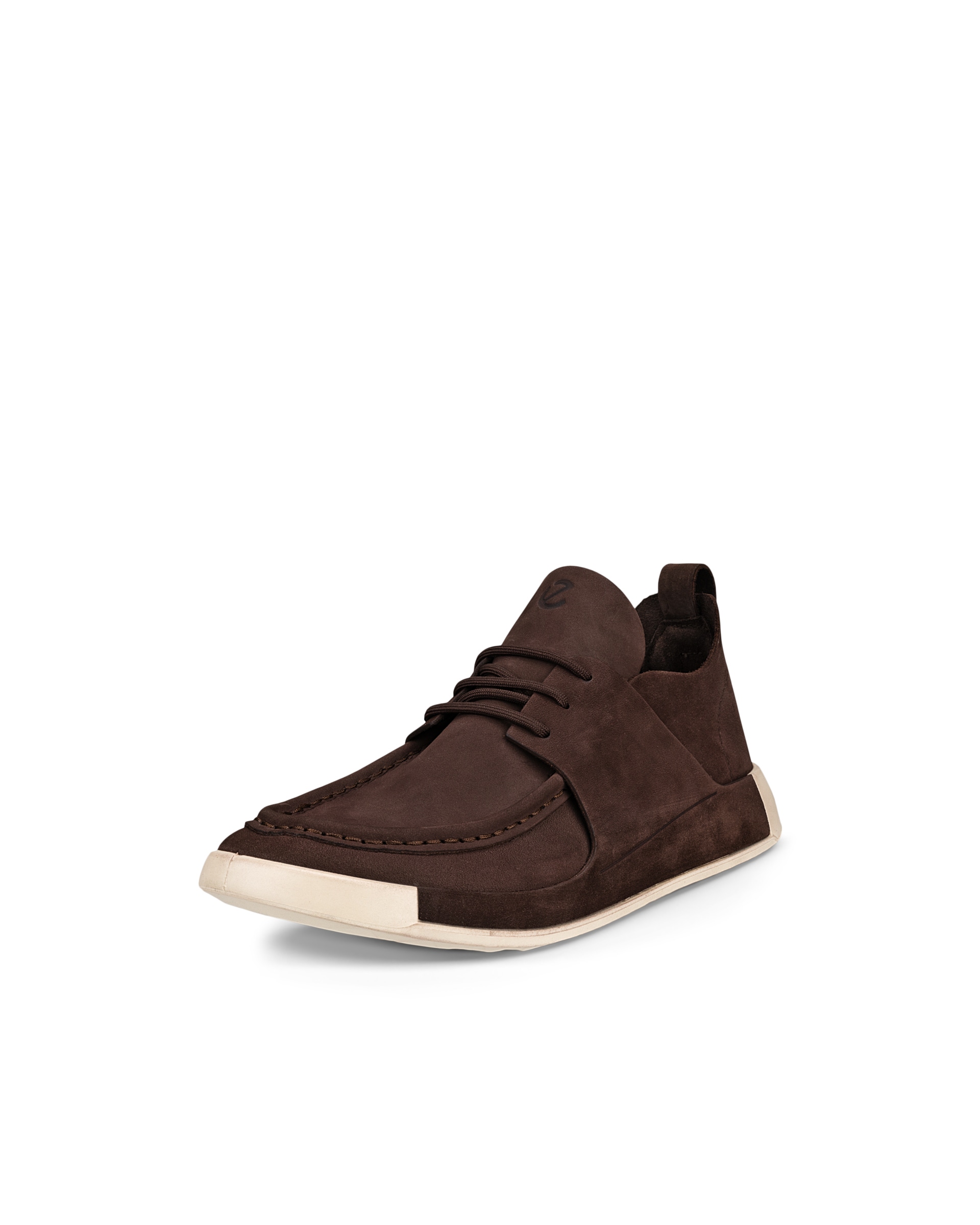 Men's ECCO® Cozmo Shoe Nubuck Moc-Toe Shoe - Brown - Main