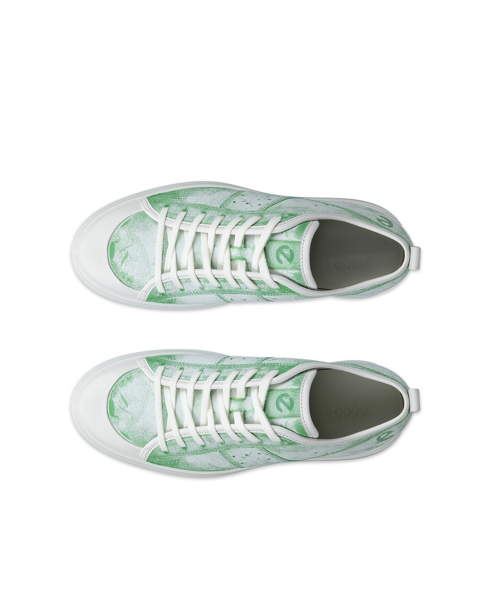 ECCO STREET ACE MEN'S SNEAKER - Green - Top left pair