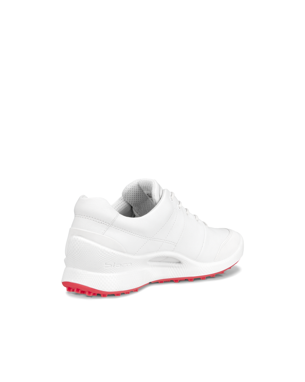 Women's ECCO® BIOM Golf Hybrid Leather Shoe - White - Back