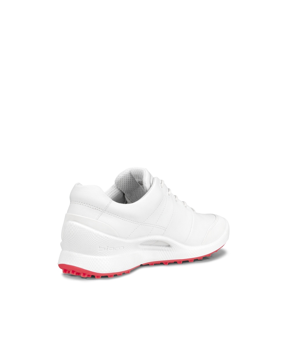 Women's ECCO® Biom Golf Hybrid Leather Shoe - White - Back