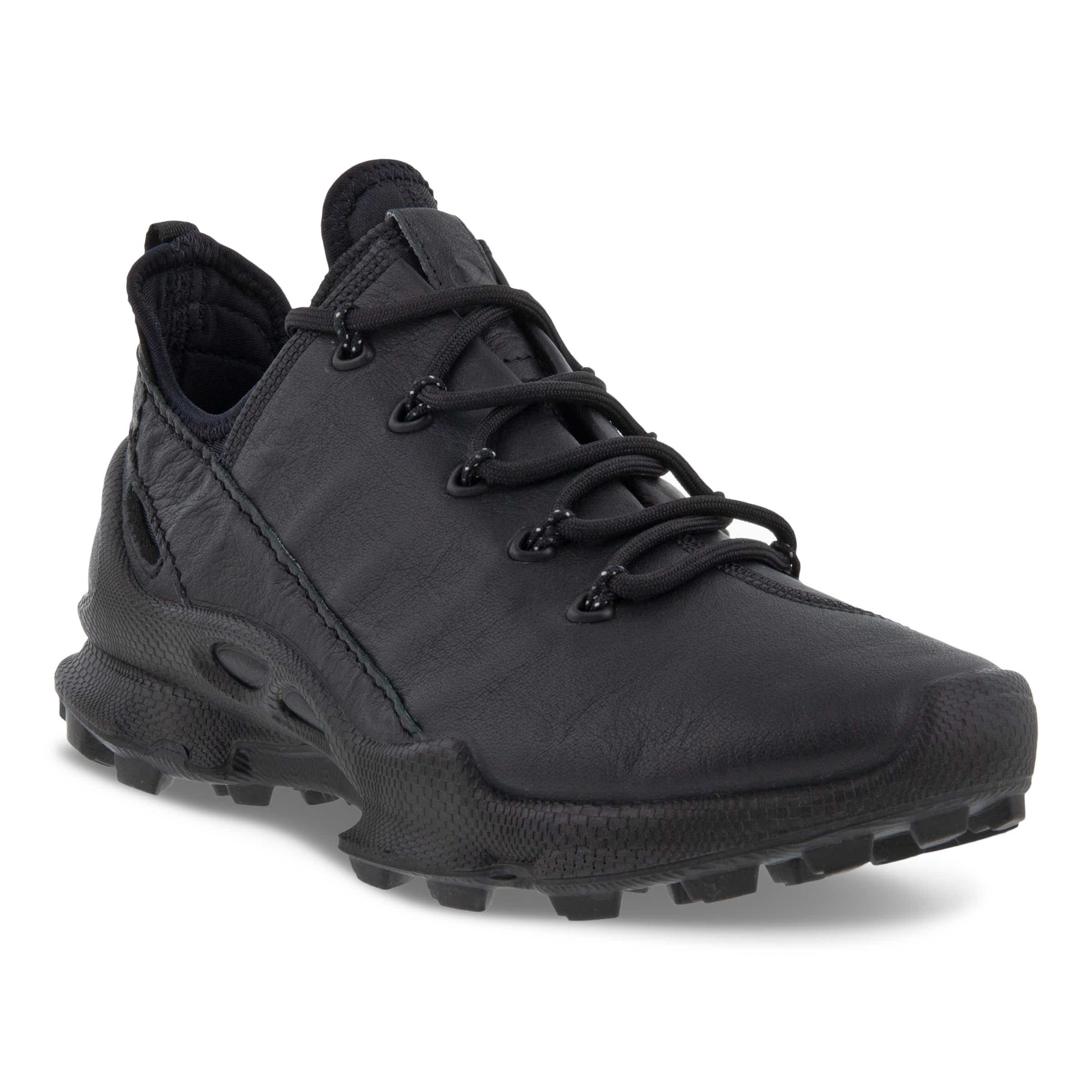 ECCO BIOM C Trail ウィメンズ レザーアウトドアスニーカー - ブラック - Main