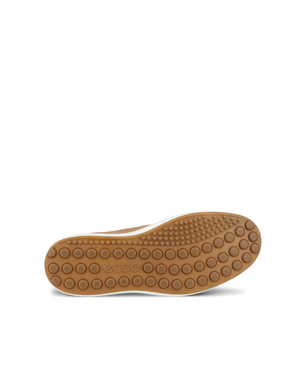 Men's ECCO® Soft 7 Nubuck Sneaker - Brown - Sole