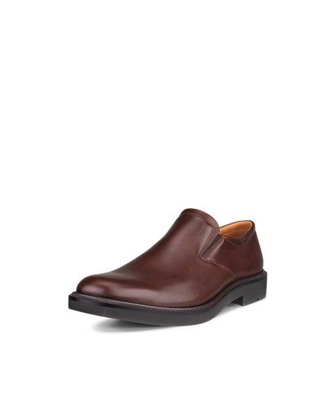 ECCO Men's Metropole London Slip-on Leather Shoes - Brown - Main
