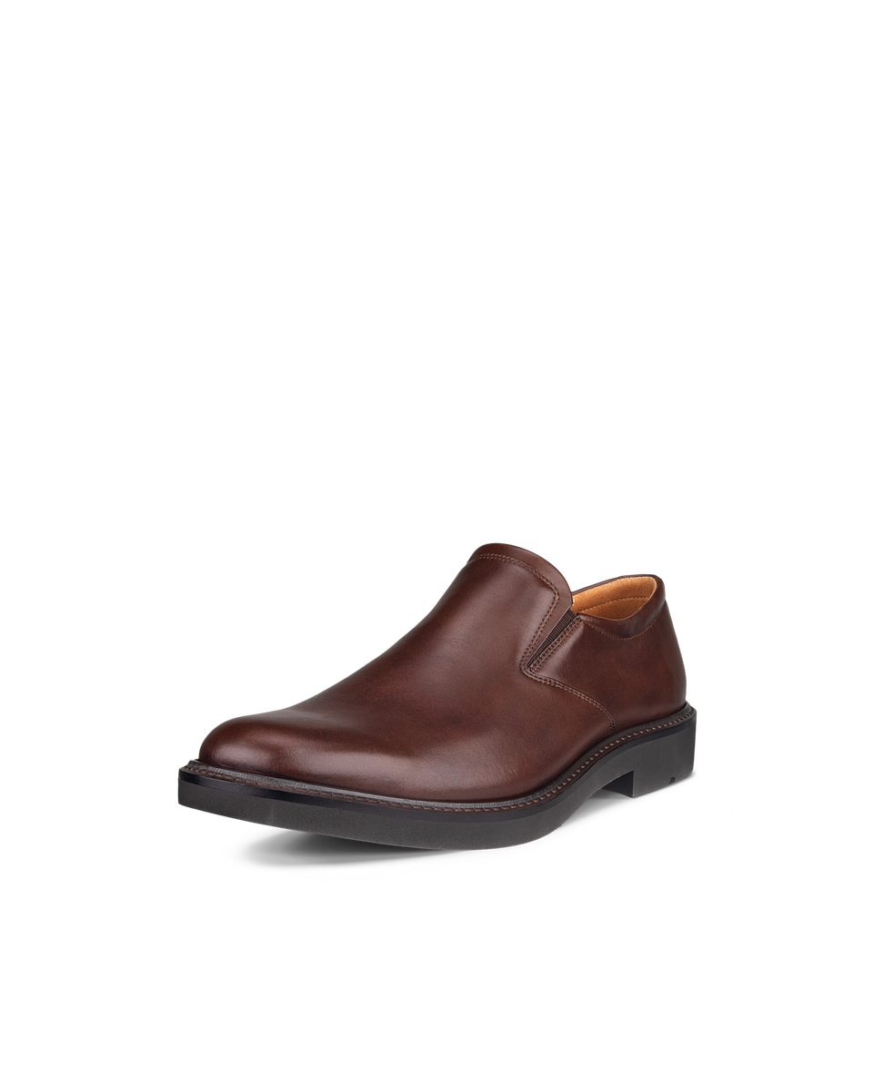 ECCO Men's Metropole London Slip-on Leather Shoes - Brown - Main