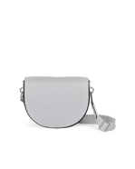 ECCO® Wave Leather Saddle Bag - Grey - Main