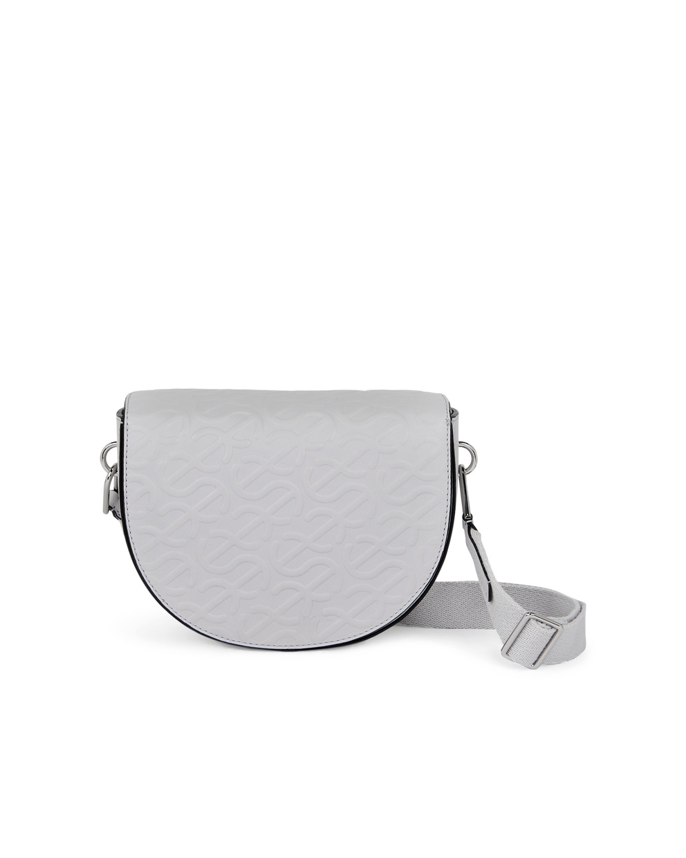 ECCO® Wave Leather Saddle Bag - Grey - Main