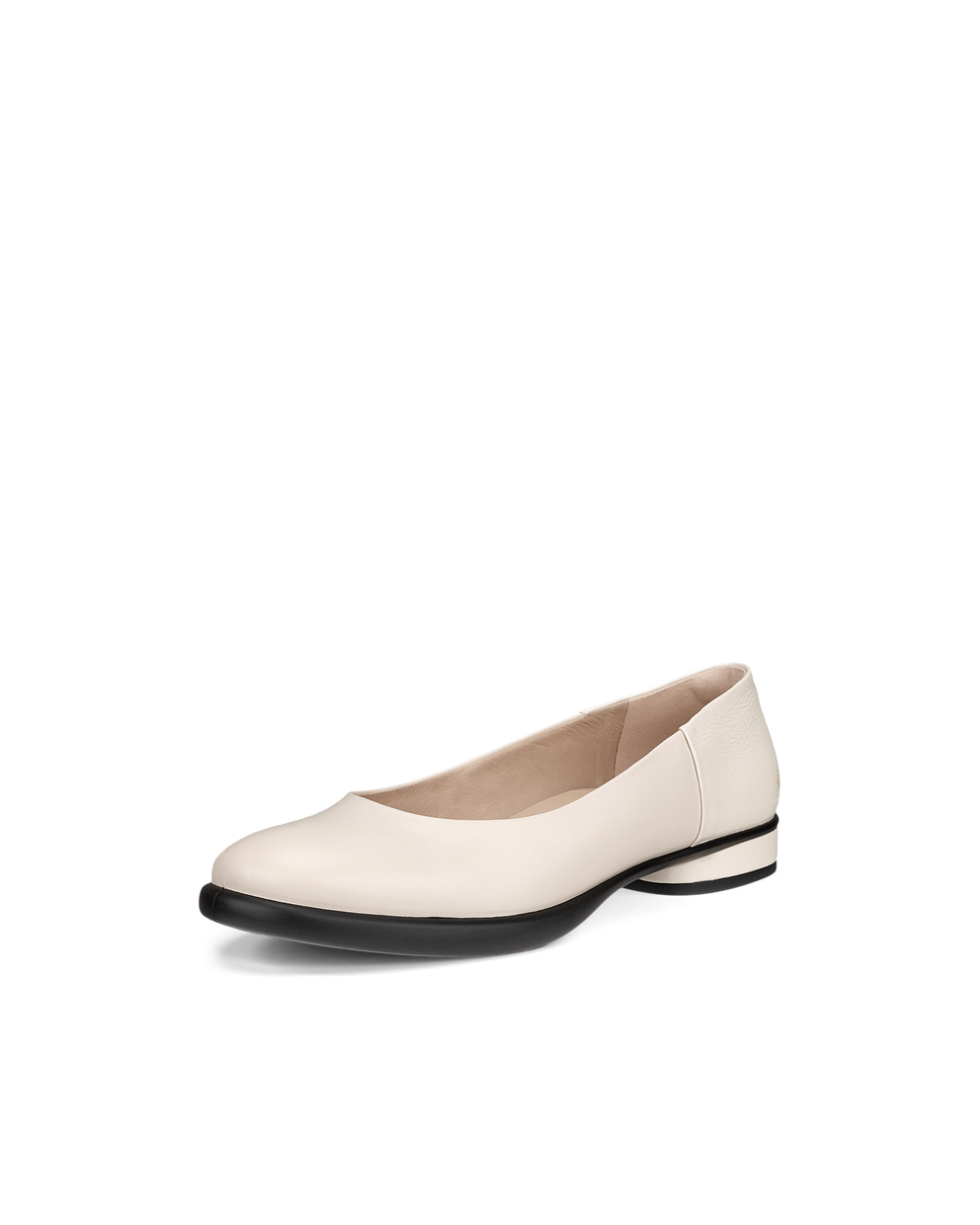 Women's ECCO® Sculpted LX Leather Ballerina - Beige - Main