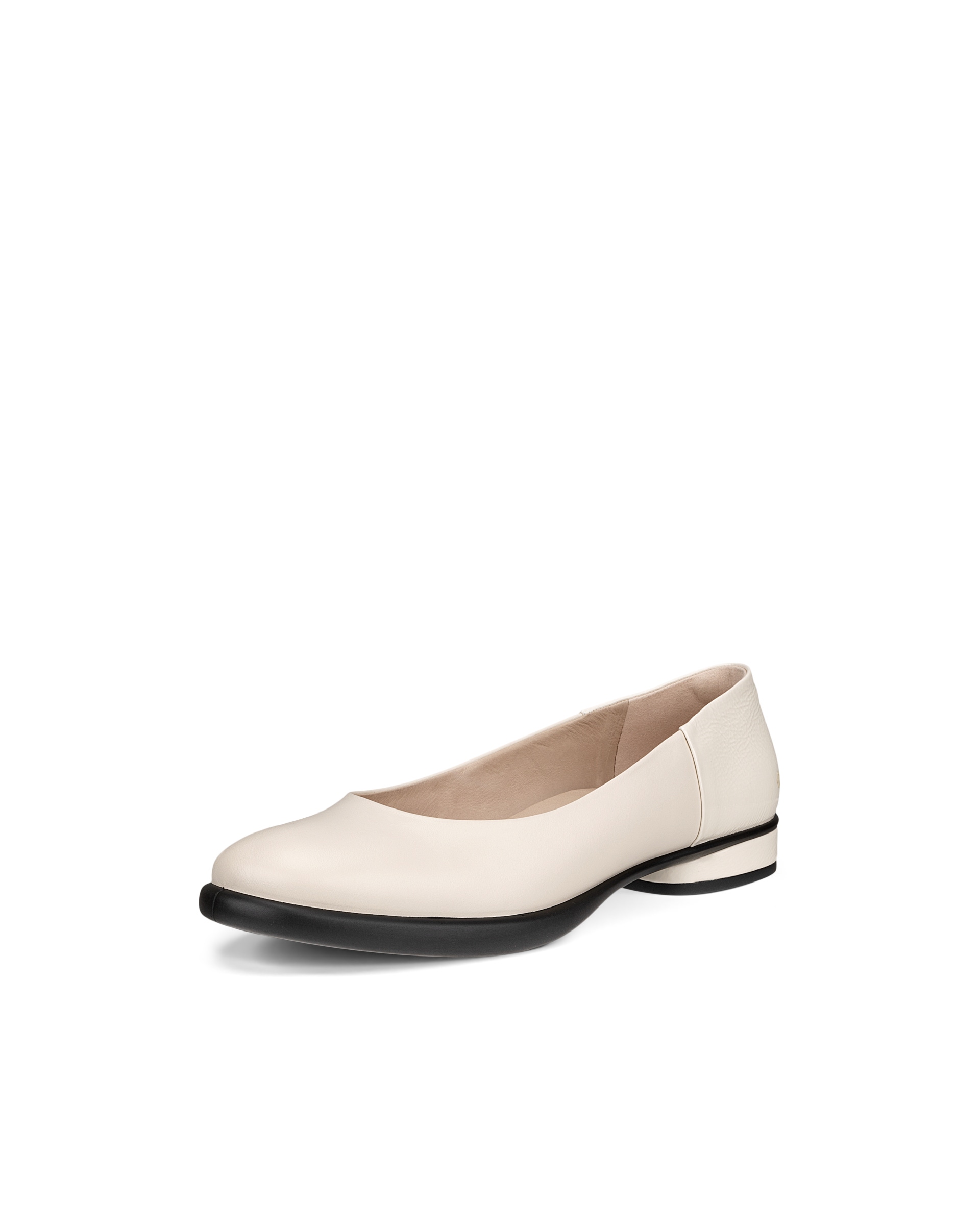 Women's ECCO® Sculpted LX Leather Ballerina - Beige - Main