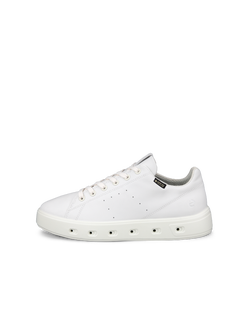 ECCO® Street 720 baskets en cuir Gore-Tex pour femme - Blanc - Outside