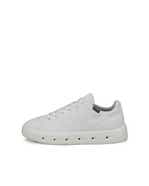 Women's ECCO® Street 720 Leather Gore-Tex Sneaker - White - Outside