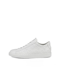 Women's ECCO® Street Lite Leather Sneaker - White - Outside