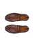 Men's ECCO® Metropole London Leather Moc-Toe Shoe - Brown - Top left pair