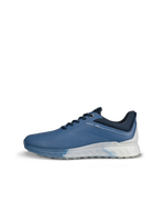 Men's ECCO® Golf S-Three Leather Gore-Tex Shoe - Blue - Outside