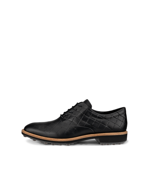Zapatos golf de piel ECCO® Golf Classic Hybrid para hombre - Negro - Outside