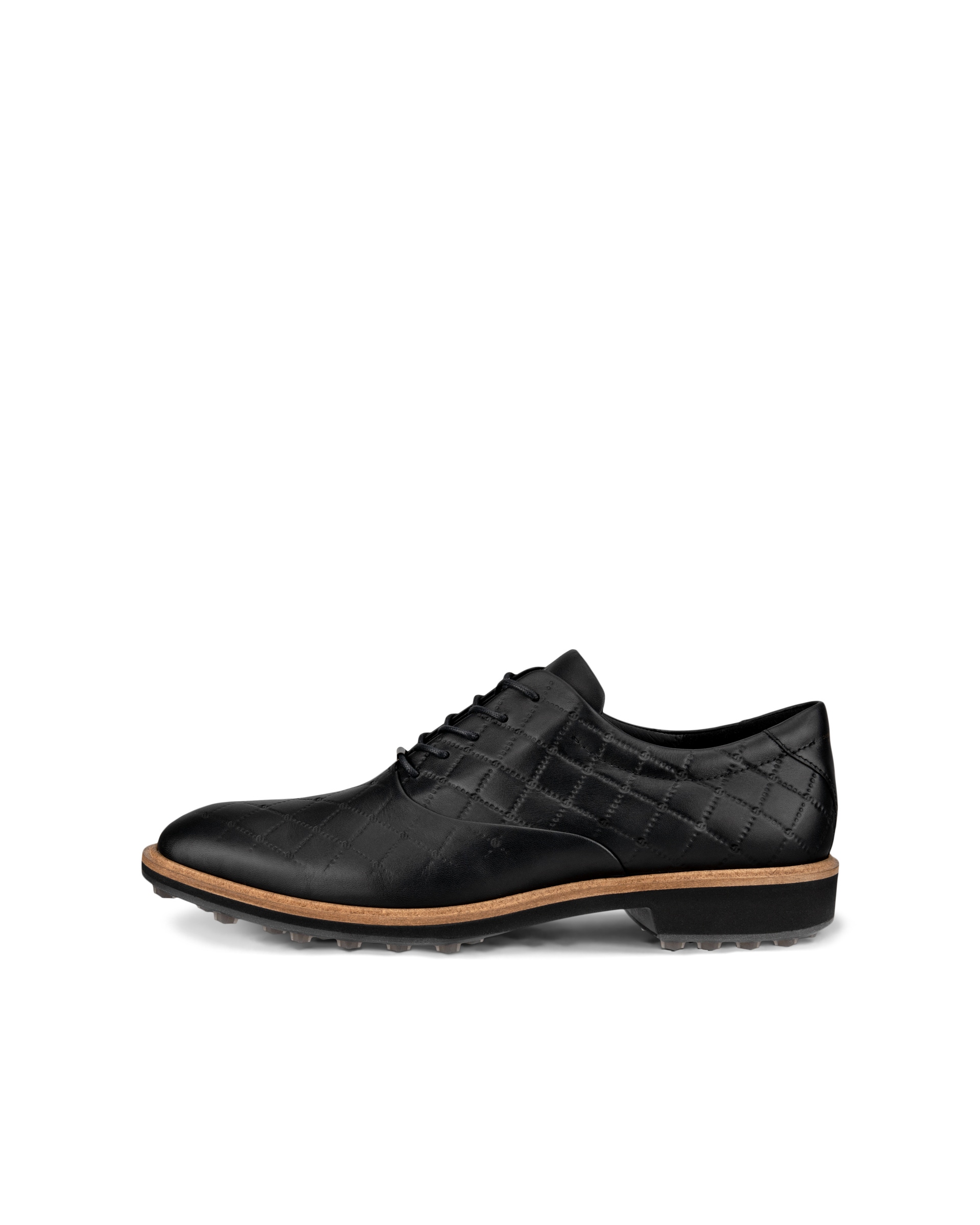 Men's ECCO® Golf Classic Hybrid Leather Shoe - Black - Outside