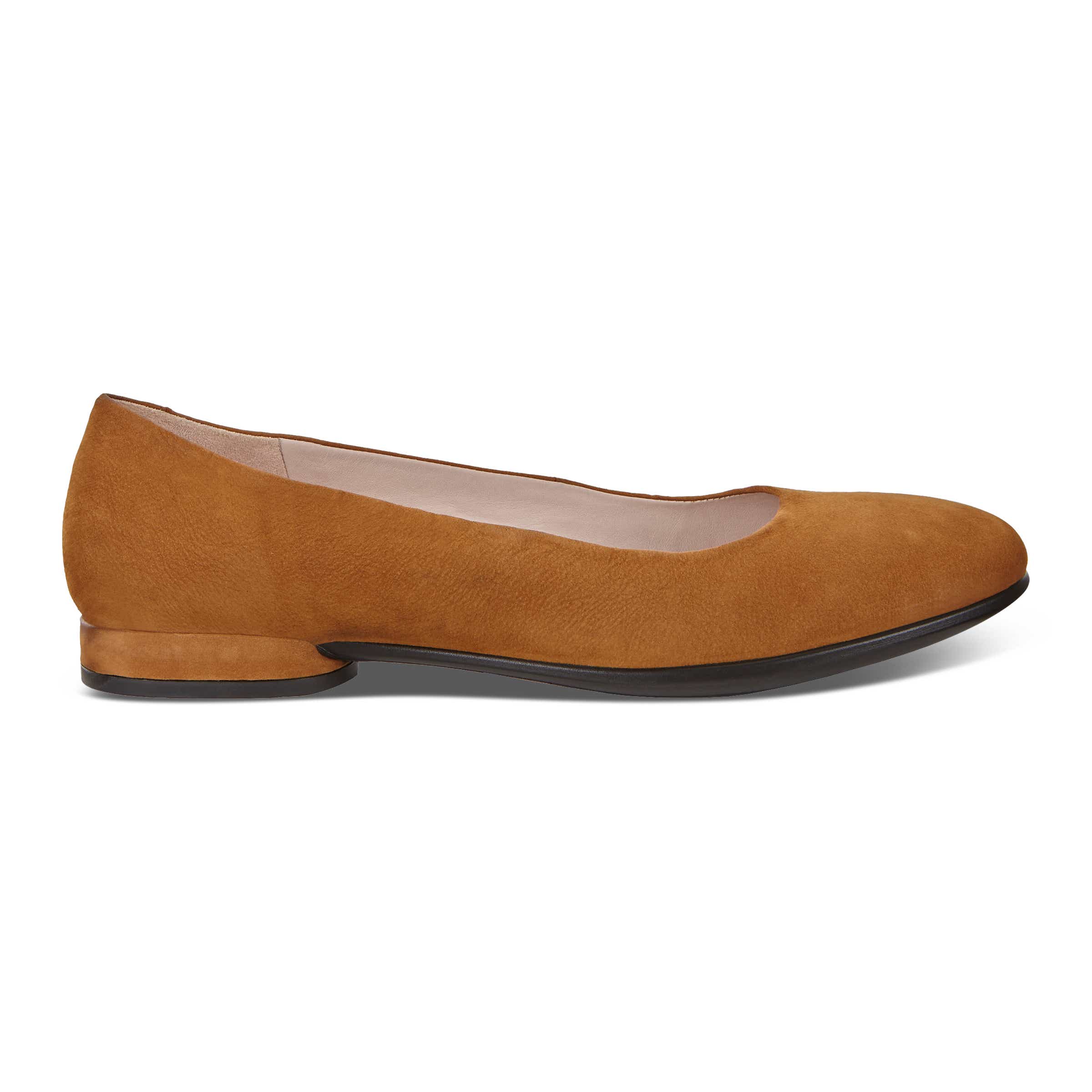 ECCO Anine Women's Ballerina Shoes - Brown - Outside