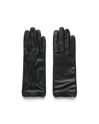 ECCO® Gloves nahkkindad naistele - Must - Main