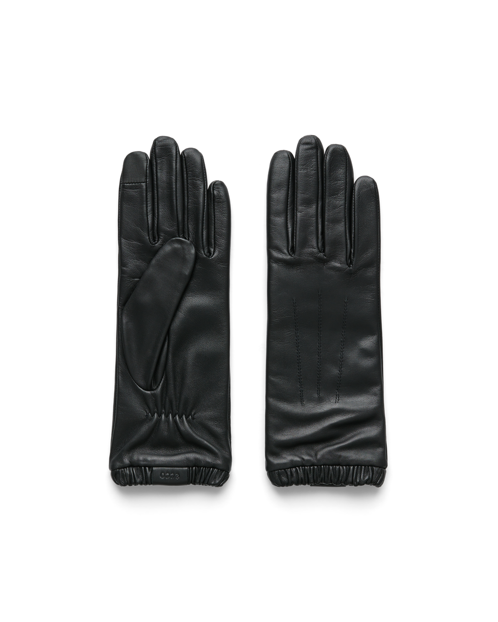 ECCO® Gloves nahkkindad naistele - Must - Main