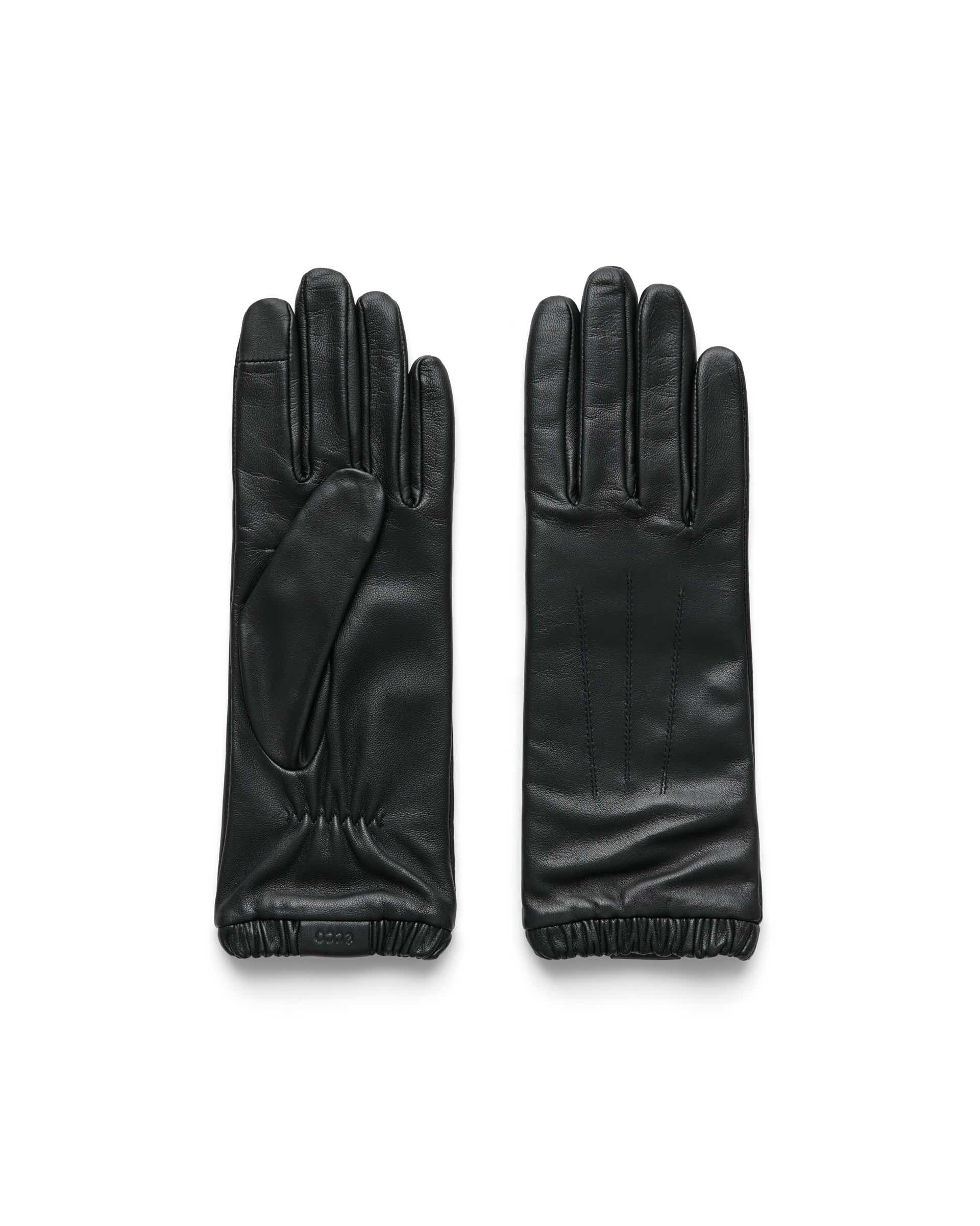 ECCO Gloves Classic ウィメンズ レザーグローブ - 黒 - Main