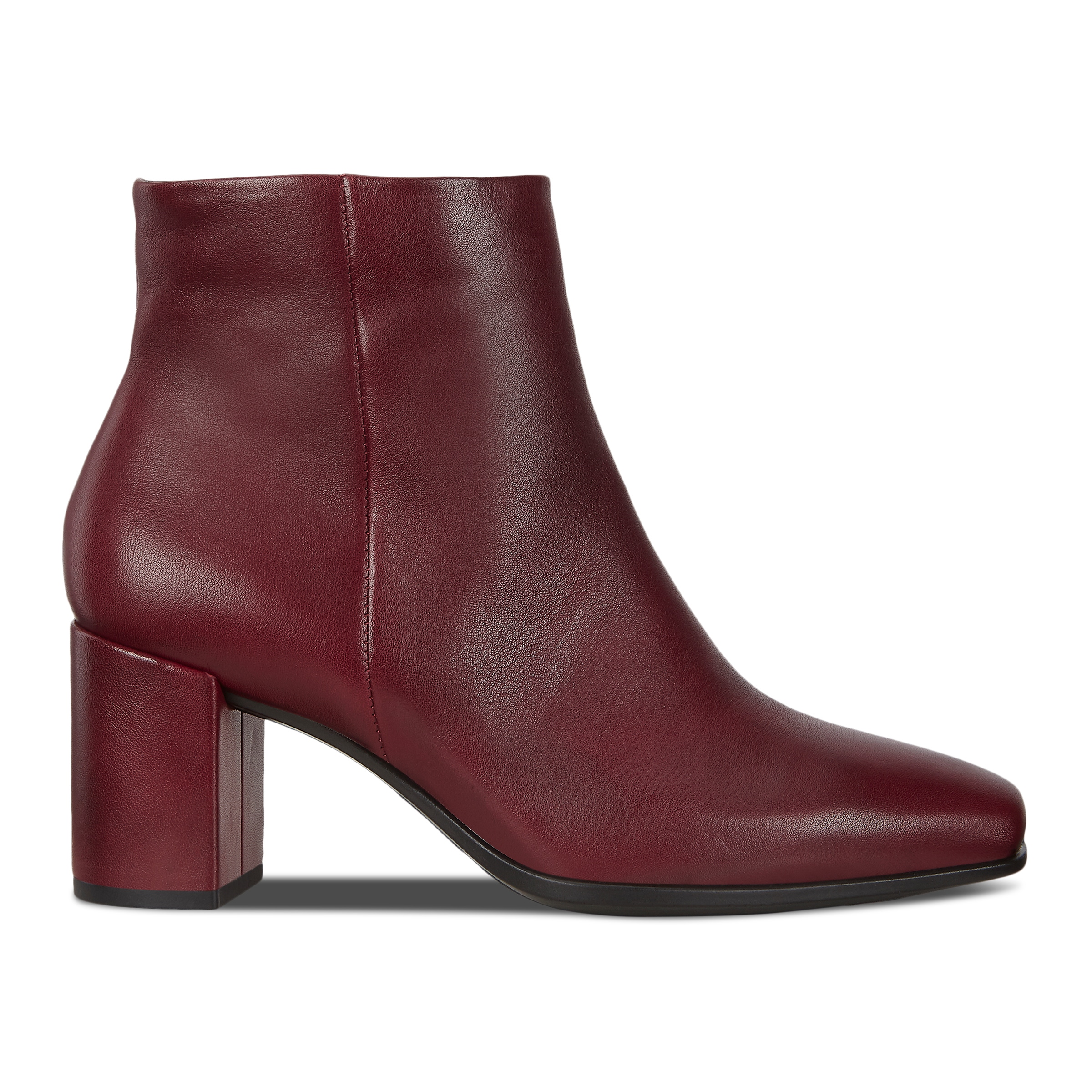 ECCO Shape 60 Squared Zippered Boots - Red - Outside