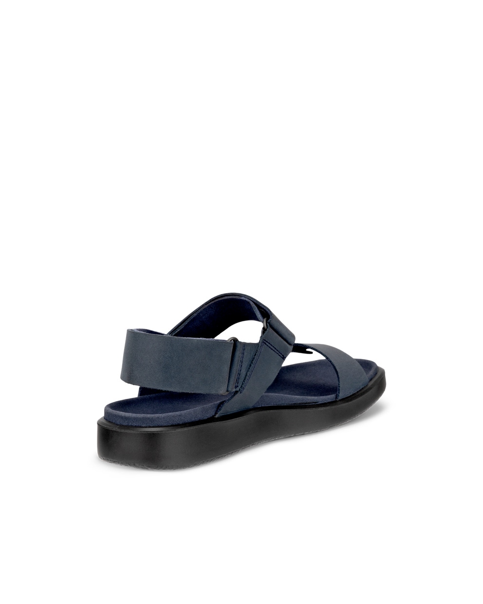 Men's ECCO® Flowt Nubuck Flat Sandal - Blue - Back