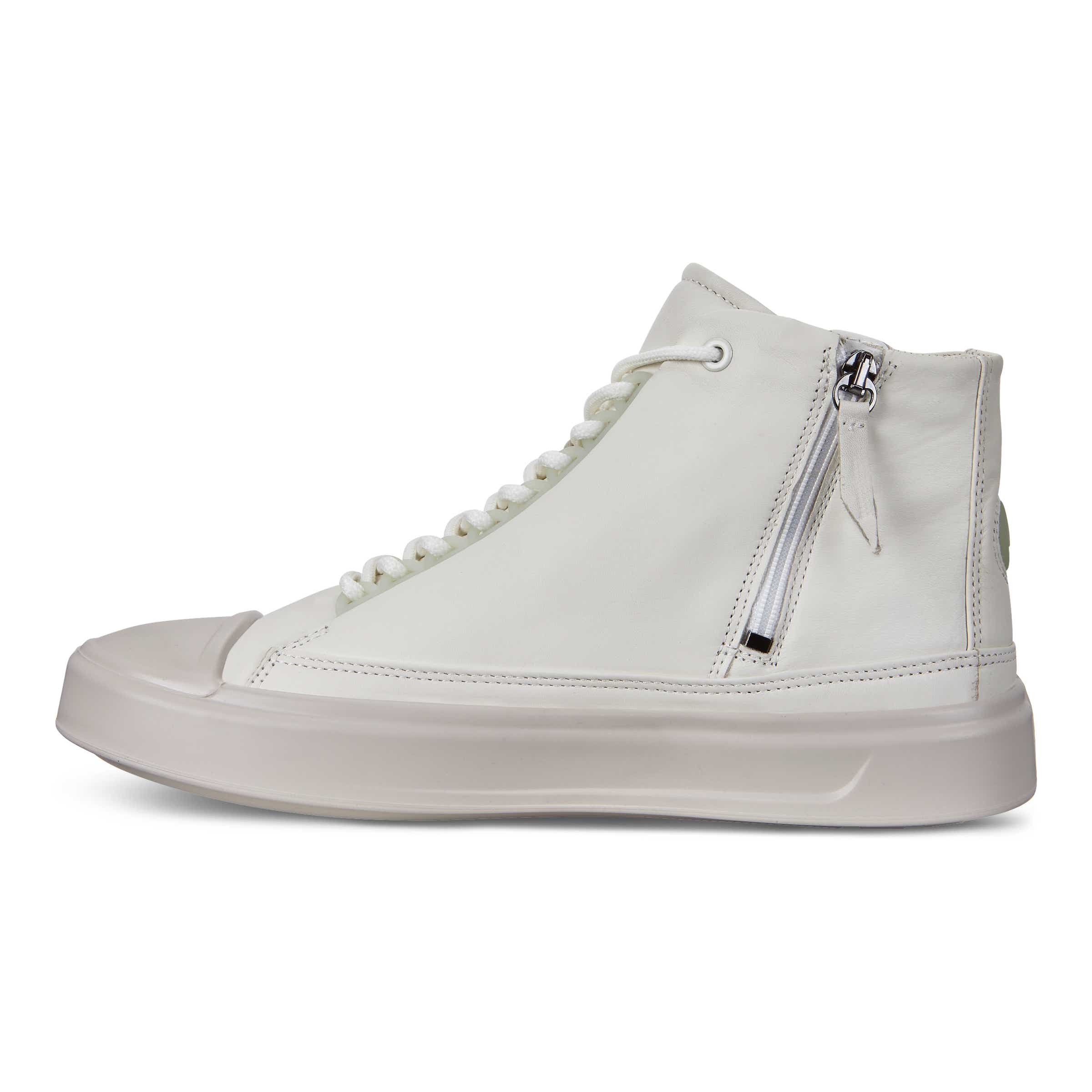 ECCO Flexure T-cap Men's High Top Sneaker - White - Inside