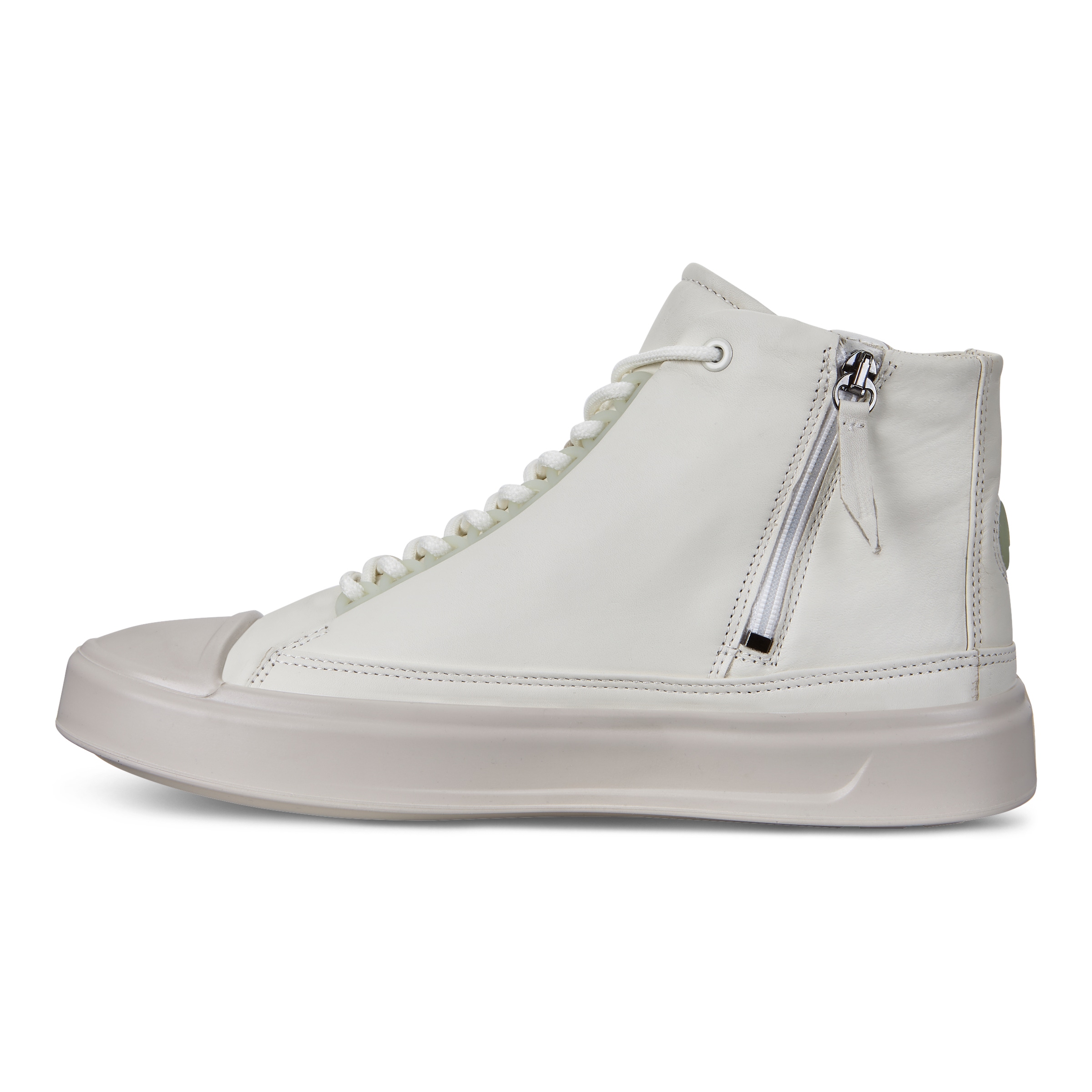 ECCO Flexure T-cap Men's High Top Sneaker - White - Inside
