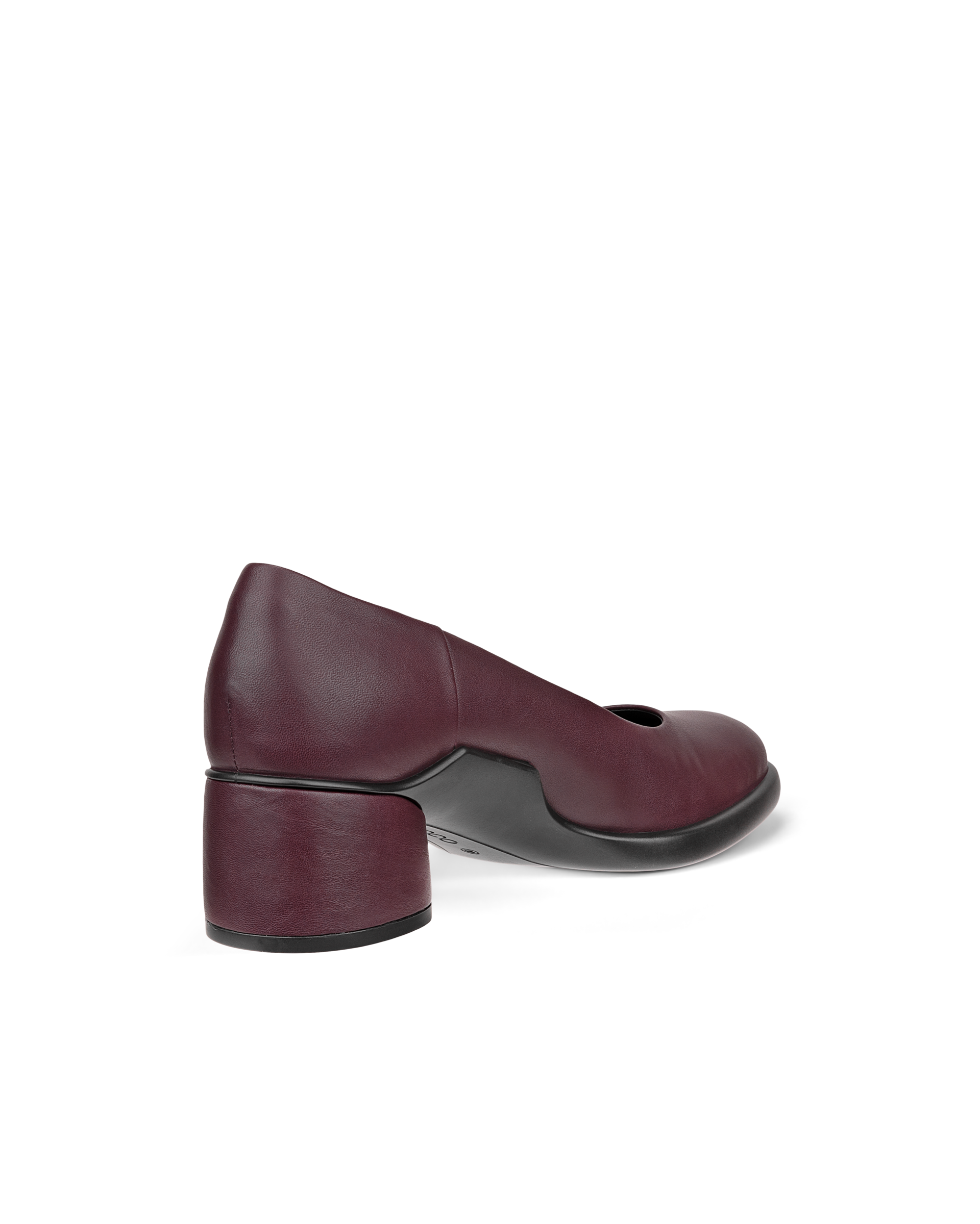 ECCO® Sculpted LX 35 escarpins en cuir à talon carré pour femme - Violet - Back