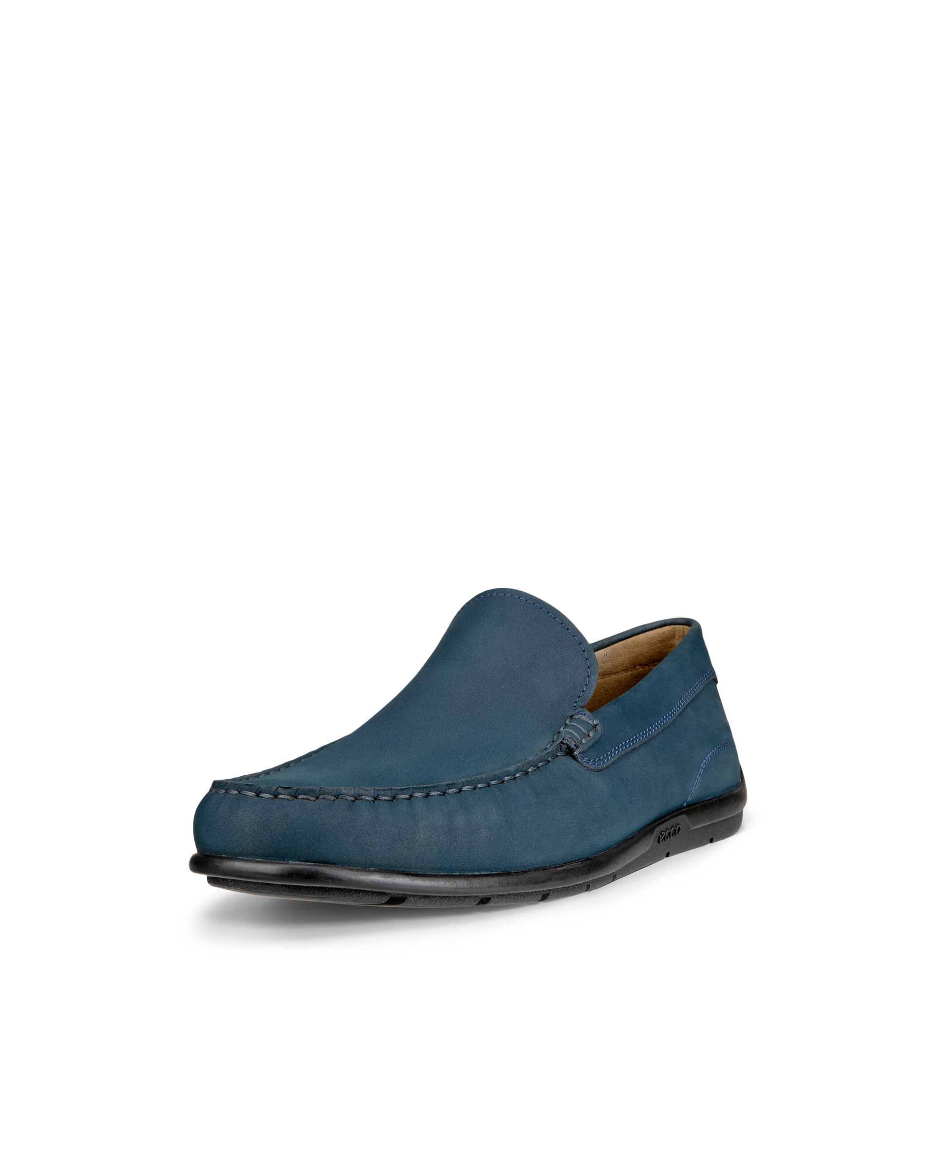 Men's ECCO® Classic Moc 2.0 Leather Slip-On - Blue - Main