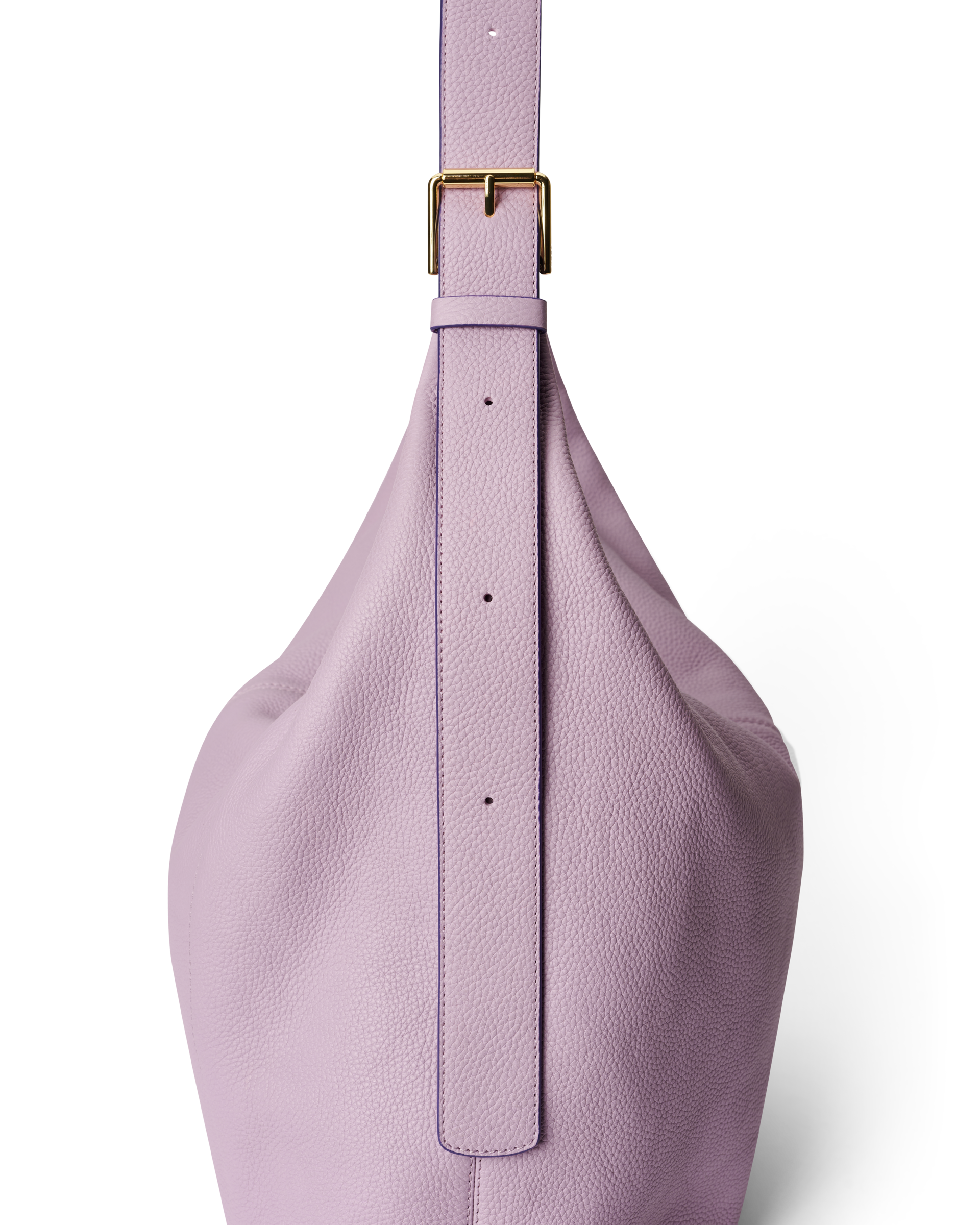 ECCO® Soft Large Pebbled Leather Hobo Bag - Purple - Detail-2