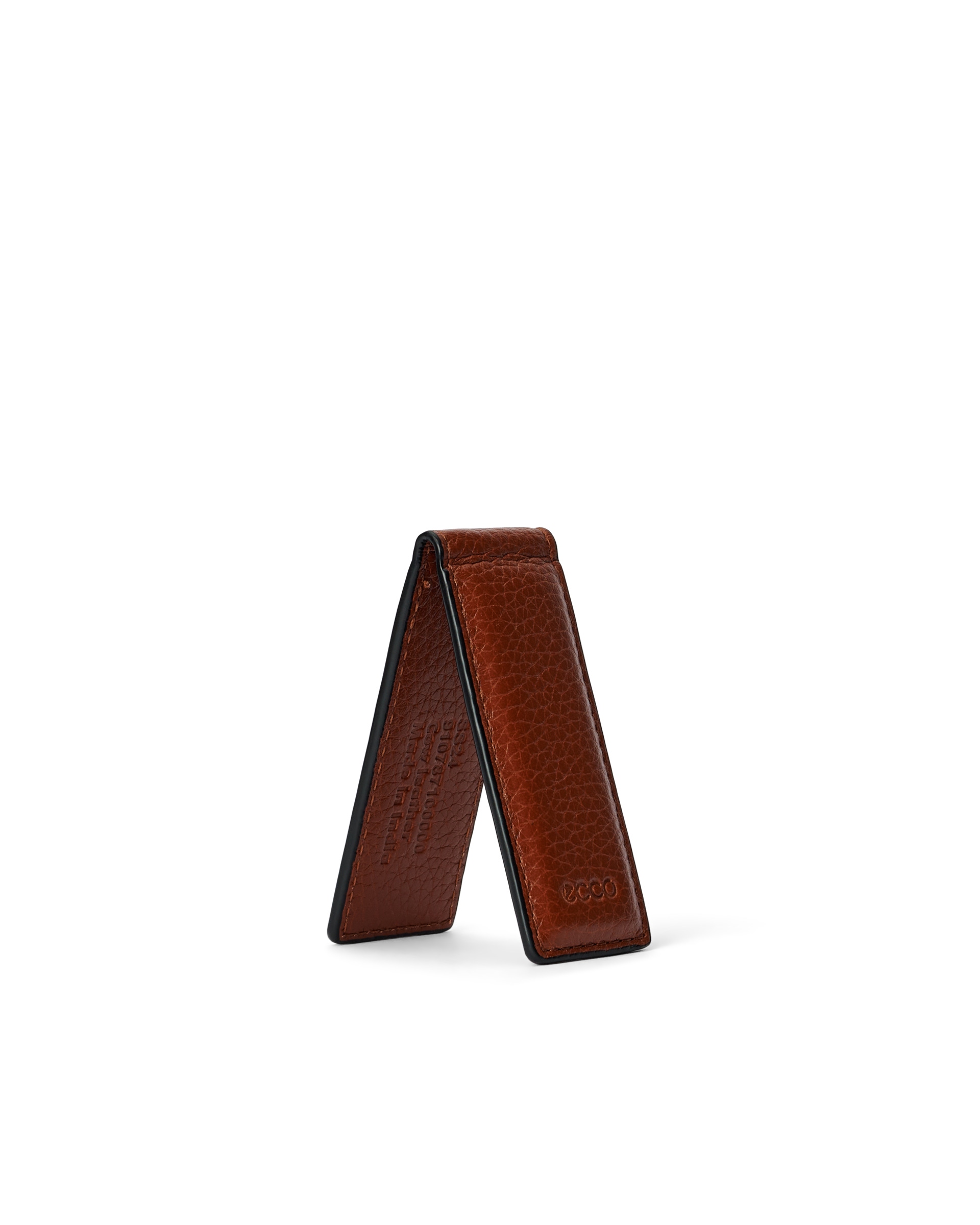 Men's ECCO® Essential Leather Money Clip - Brown - Inside