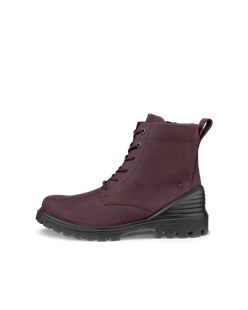 Coldlined Lace Boot - Red - Outside