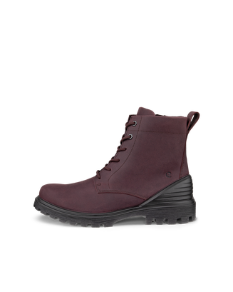 Coldlined Lace Boot - Red - Outside