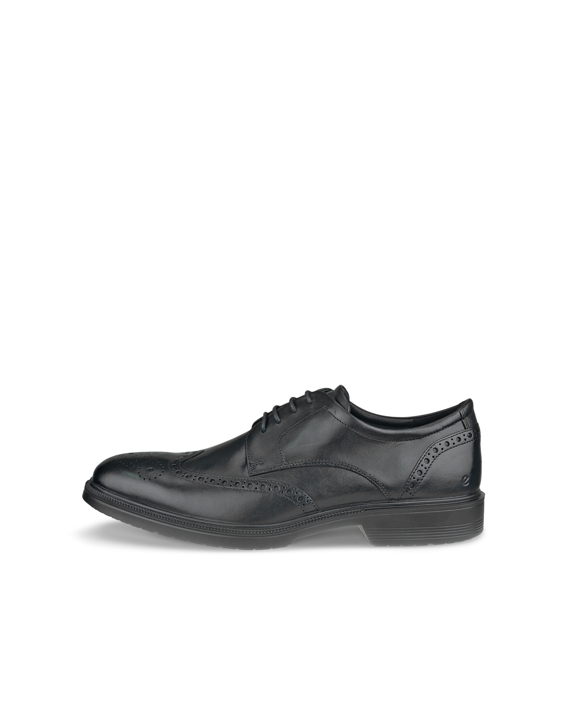 ECCO Men Lisbon Brogue Tie - Black - Outside