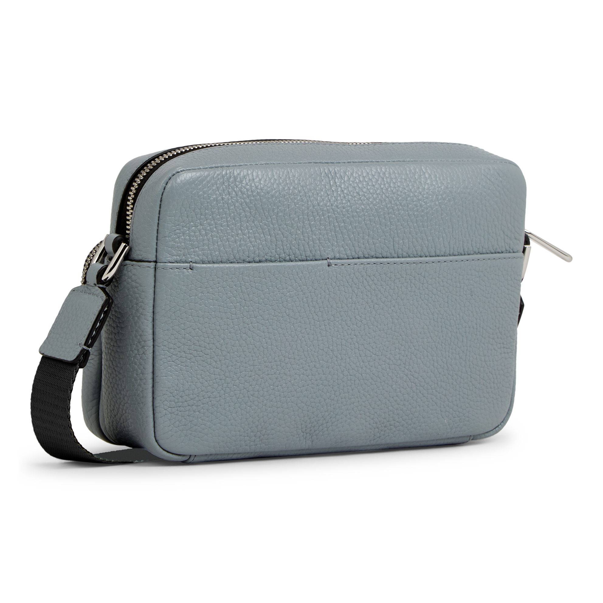 ECCO® Camera Bag Leather Crossbody Bag - Grey - Back