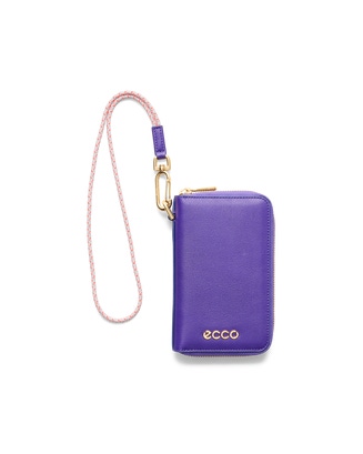 ECCO Wallet Zip Around Soft Smooth レザーウォレット - Purple - Main