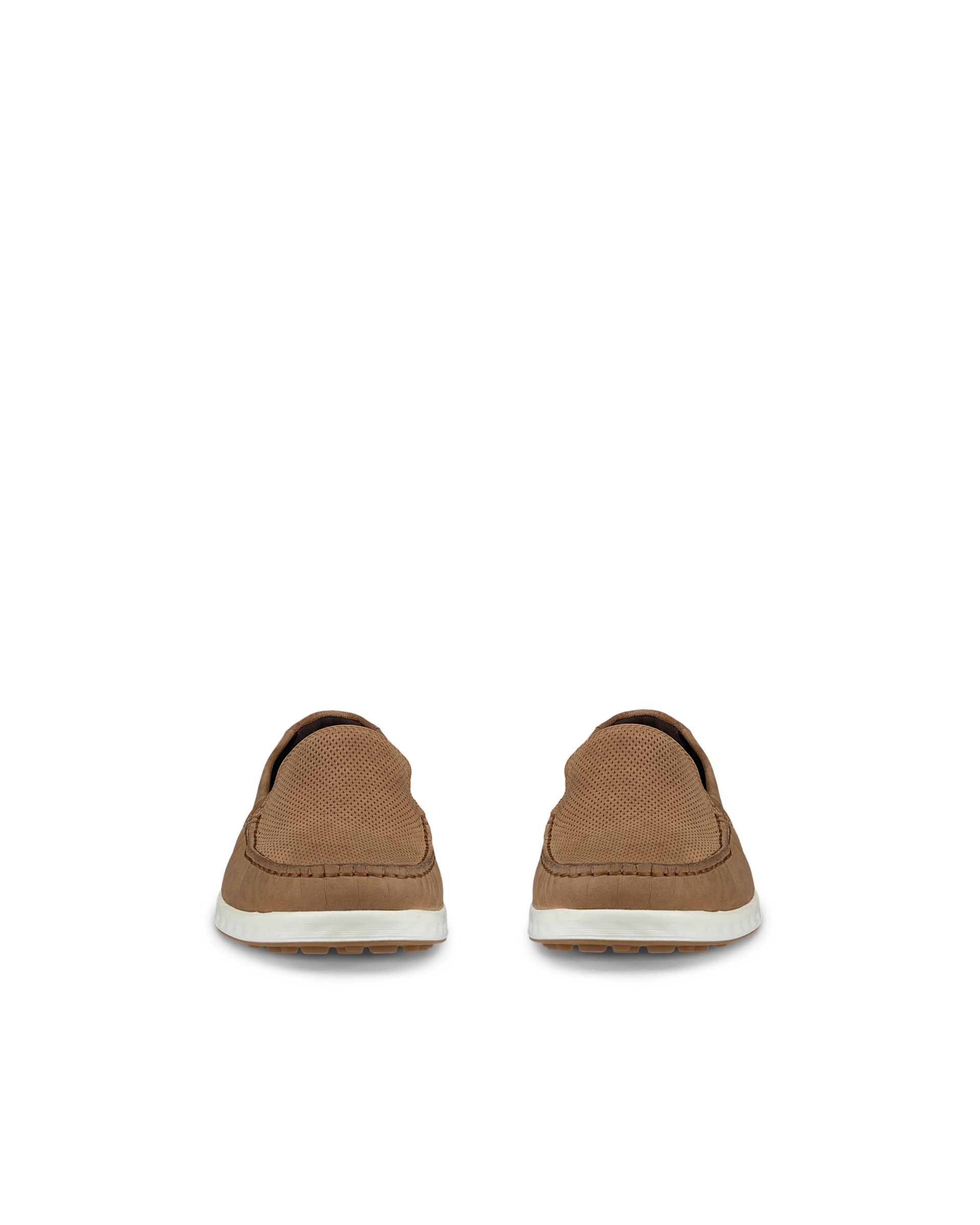 Men's ECCO® S Lite Moc Nubuck Moccasin - Brown - Front pair