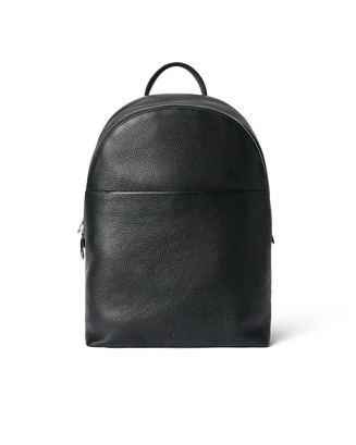 ECCO® Round Pack Leather Backpack - Black - Main