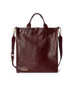 ECCO® Soft North-South Leather Tote Bag - Red - Main