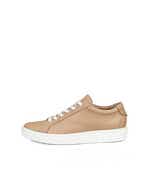 Women's ECCO® Soft 60 Leather Sneaker - Beige - Outside