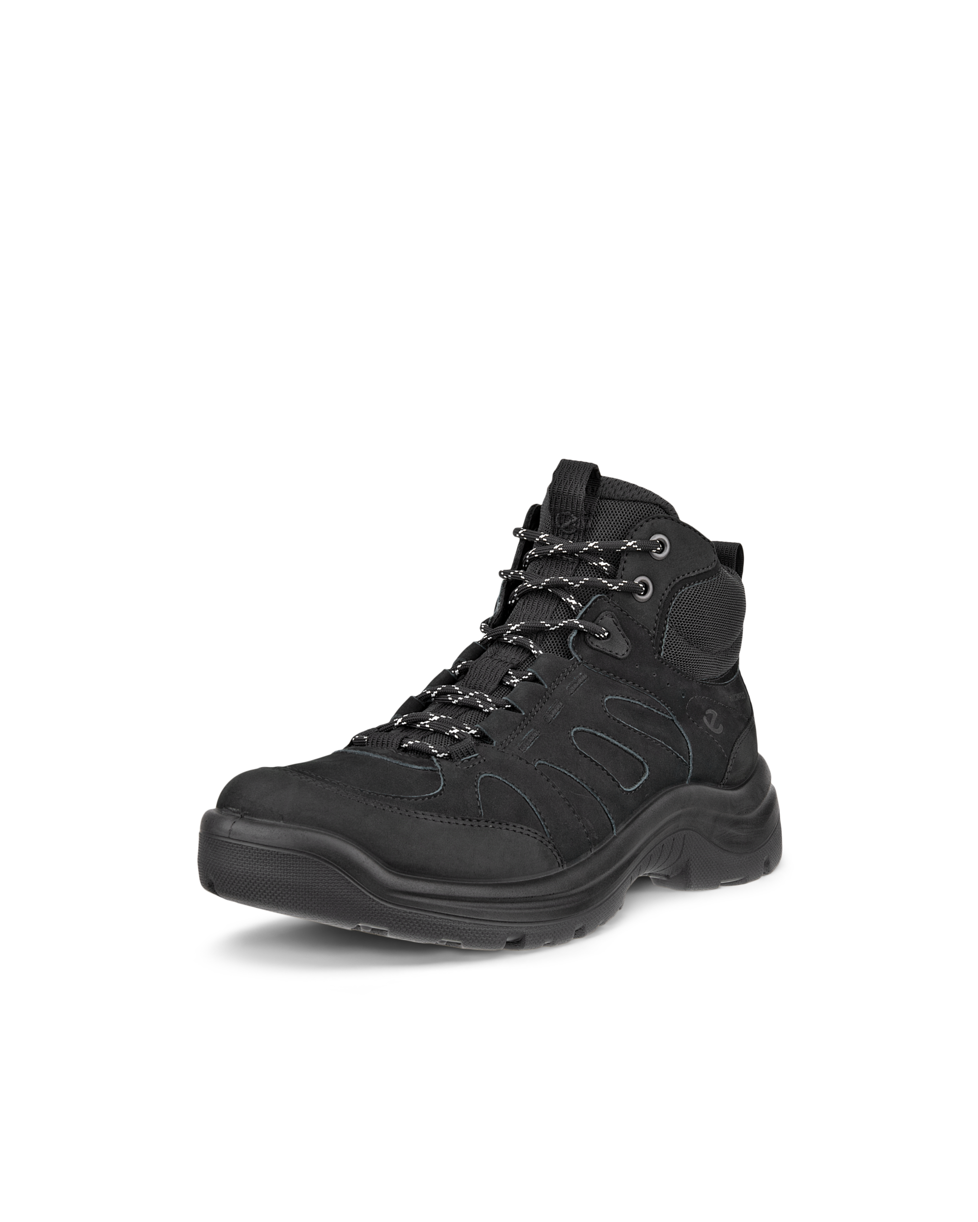 Women's ECCO® Offroad Nubuck Waterproof Mid-Cut Outdoor Boot - Black - Main