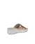 Women's ECCO® Flowt Wedge LX Leather Slide - Metallics - Back