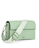 ECCO® Pinch Large Pop Pebbled Leather Pinch Crossbody Bag - Green - Main