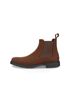 Botas Chelsea de nobuk ECCO® Helsinki 2 para hombre - Marrón - Outside