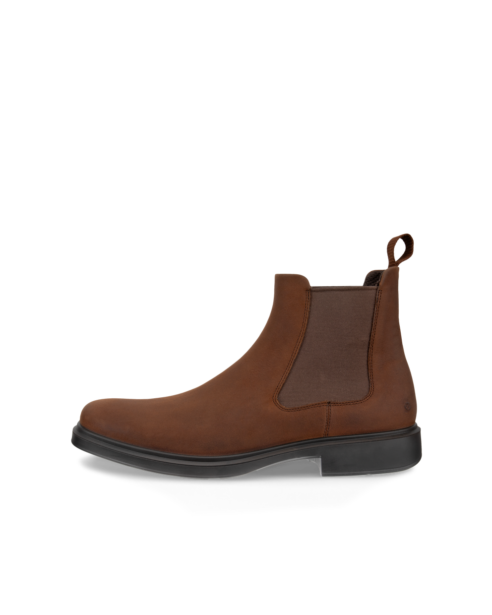 Men's ECCO® Helsinki 2 Nubuck Chelsea Boot - Brown - Outside