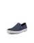 ECCO® Soft 7 baskets en nubuck pour homme - Bleu - Main