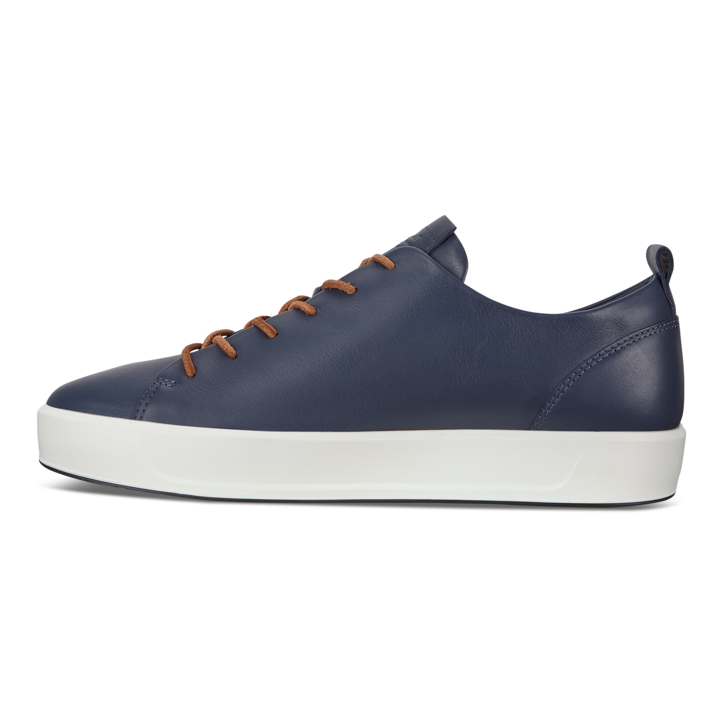 ECCO Soft 8 Men's Leather-lace Sneakers - Blue - Inside