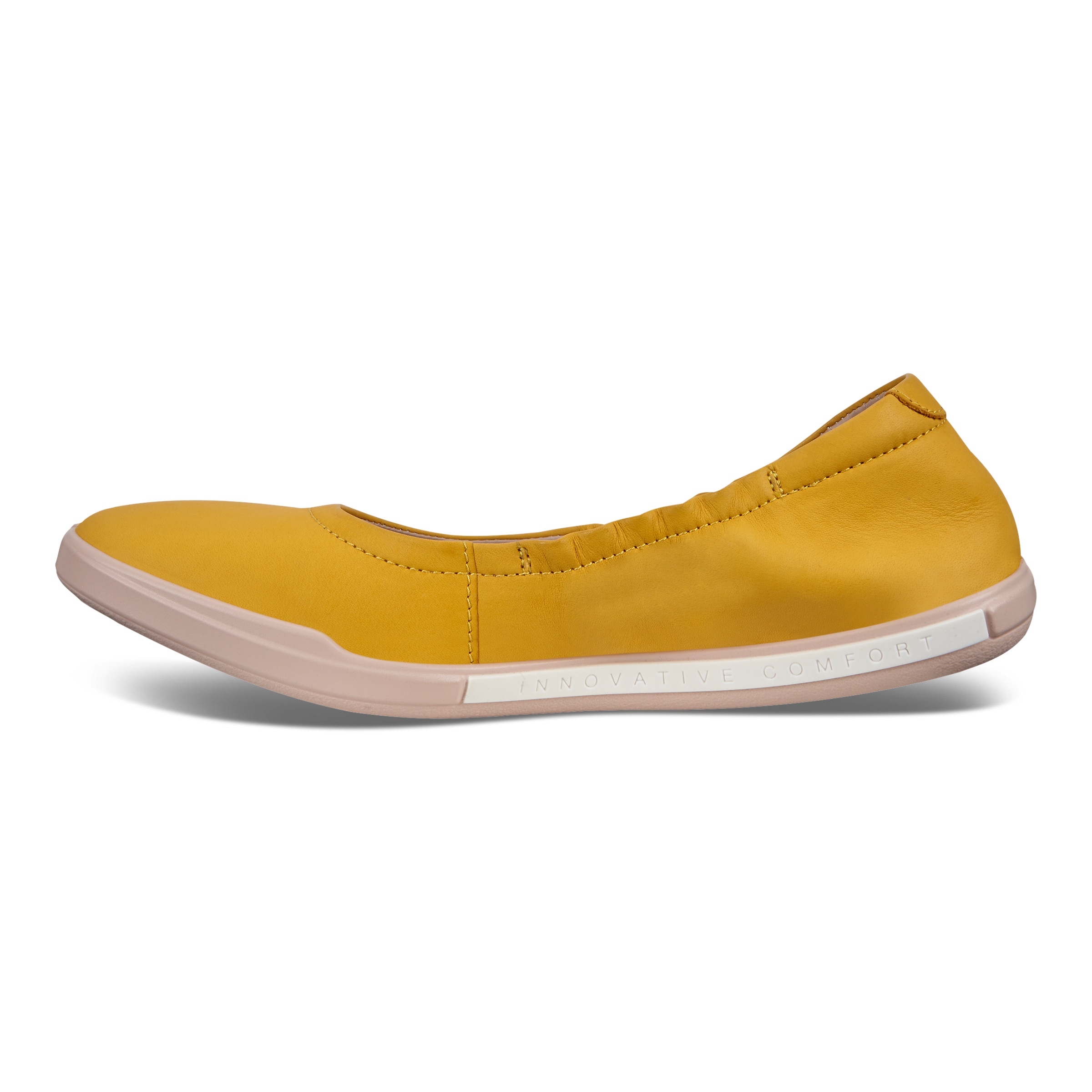 ECCO Simpil II Women's Ballerina Shoes - Yellow - Inside