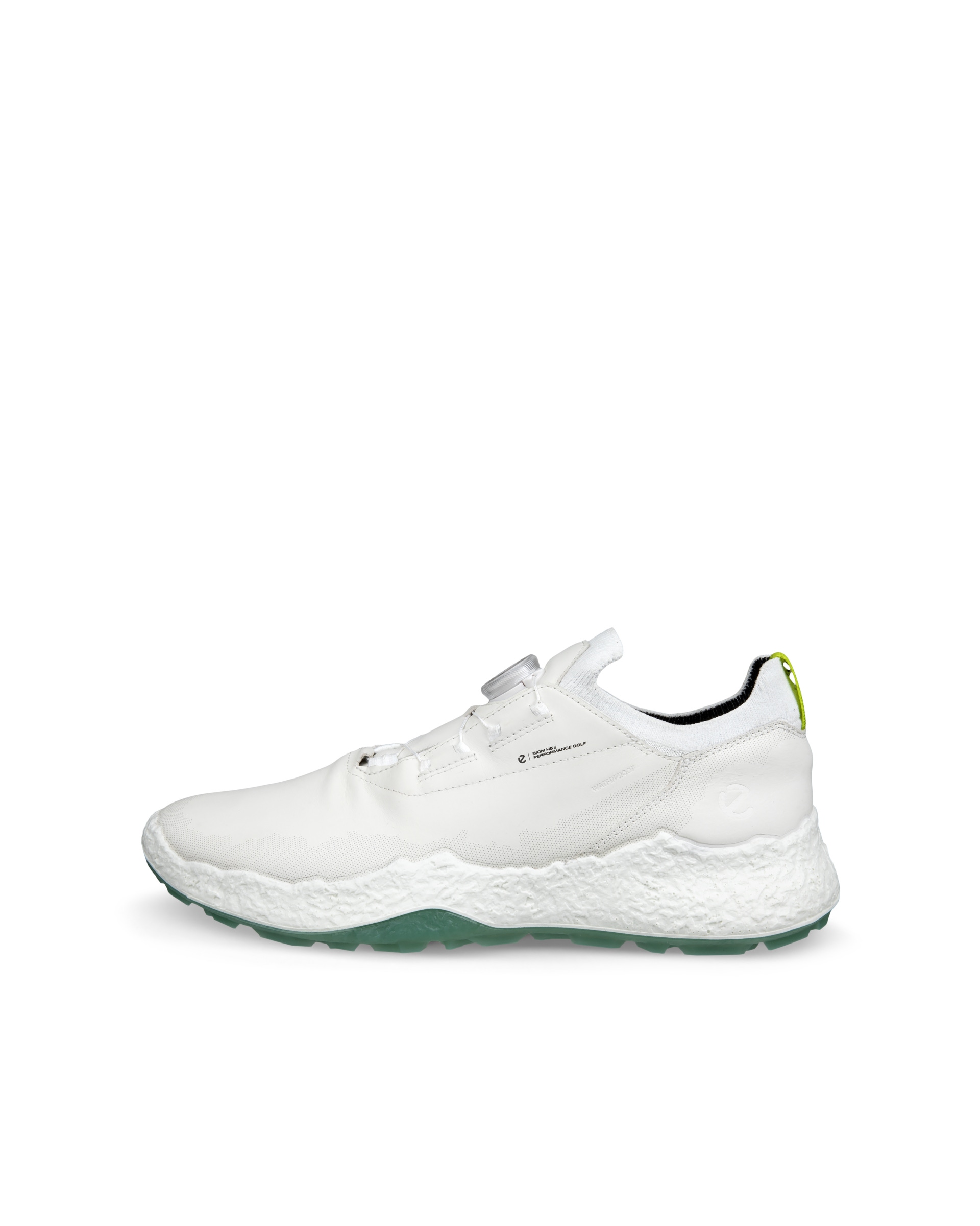 Moški vodoodporni usnjeni čevlji za golf ECCO® Golf BIOM H5 - Bela - Outside