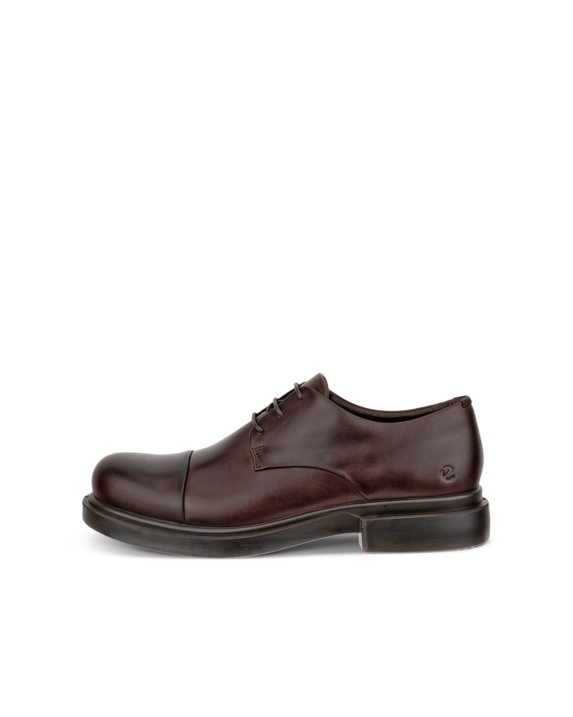 Men's ECCO® Metropole Seoul Leather Derby Shoe - Brown - Outside